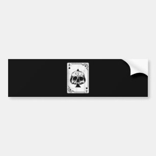 Emo Gothic and Punk Ace Poker Game Autoaufkleber