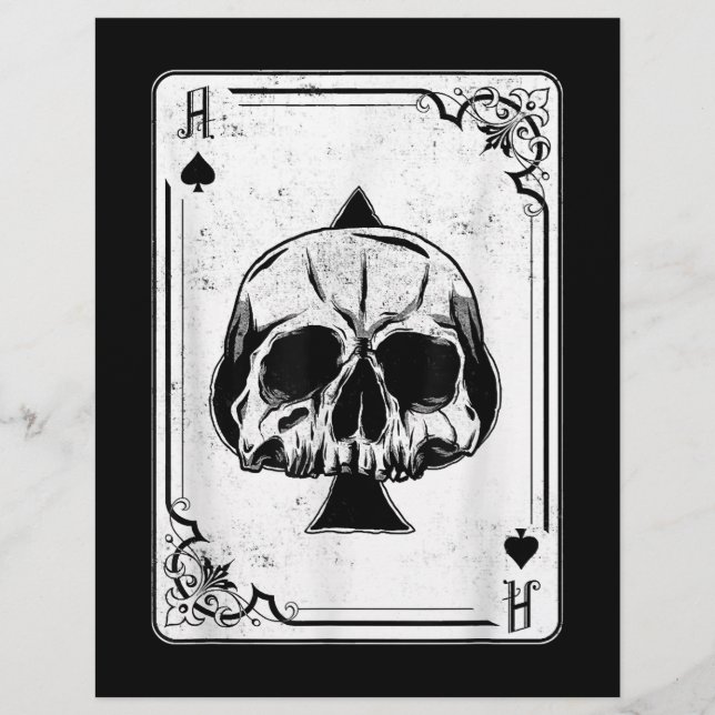 Emo Gothic and Punk Ace Poker Game Flyer (Vorne)