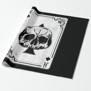 Emo Gothic and Punk Ace Poker Game Geschenkpapier