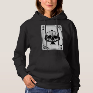 Emo Gothic and Punk Ace Poker Game Hoodie