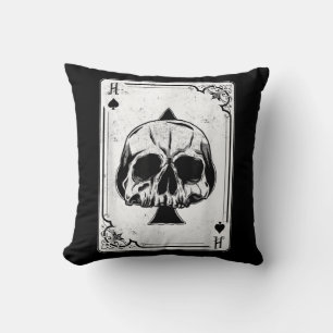 Emo Gothic and Punk Ace Poker Game Kissen