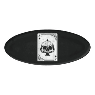 Emo Gothic and Punk Ace Poker Game Namenschild