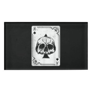 Emo Gothic and Punk Ace Poker Game Namenschild