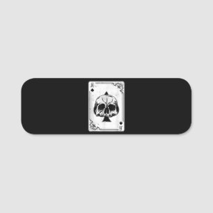 Emo Gothic and Punk Ace Poker Game Namensschild