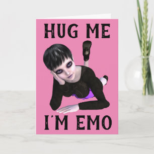 EMO-GOTHIC-MÄDCHEN-KARTEN FÜR ALLE ANLÄSSE KARTE