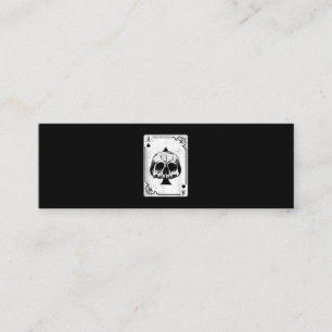 Emo Gothic und Punk Ass of Spades Poker Spiel Mini Visitenkarte