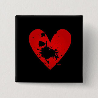 Emo Herz-Knopf Button