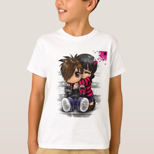emo hug T-Shirt (Vorderseite)