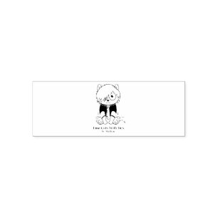 Emo Katzen mit Krawatte Briefmarke Permastempel