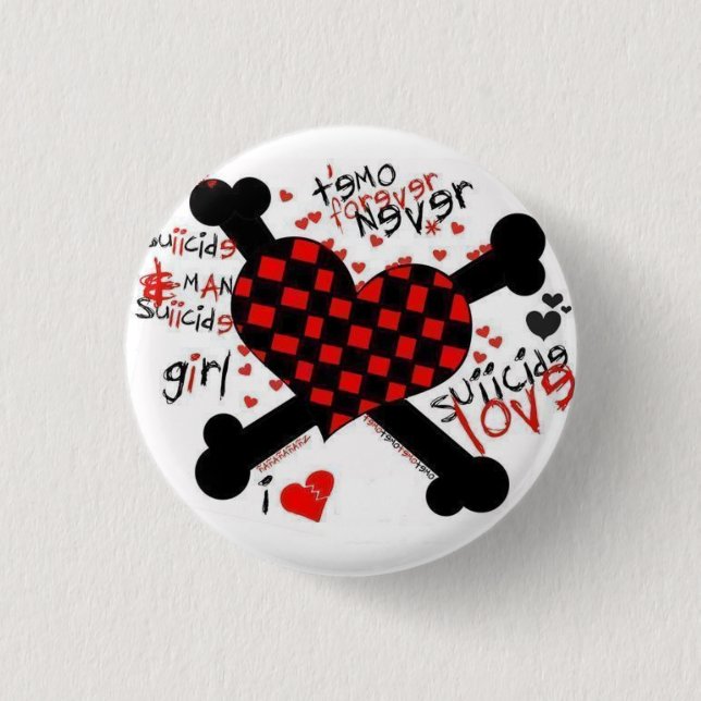 emo/Liebe Button (Vorderseite)