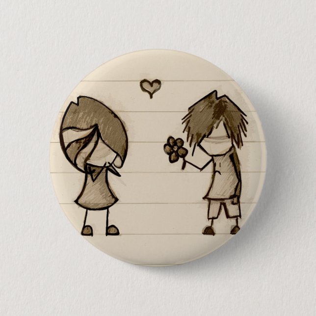 Emo Liebe Button (Vorderseite)