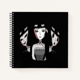 Emo-Mädchen Notizbuch