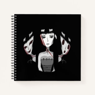 Emo-Mädchen Notizbuch