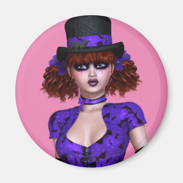 EMO MAGNETS DE FILLES GOTHIQUES (Devant)