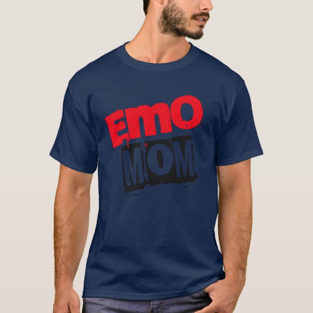 Emo-Mutter-Design Emo-Band Gen Z Millenial-Design  T-Shirt (Vorderseite)