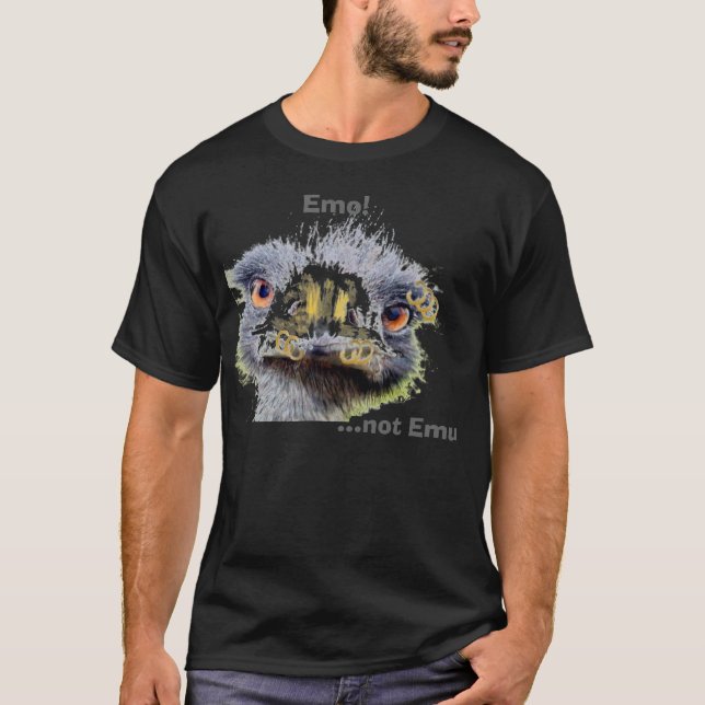 Emo! ,… nicht Emu T-Shirt (Vorderseite)