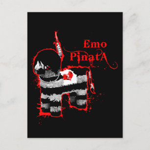 emo pinata postkarte