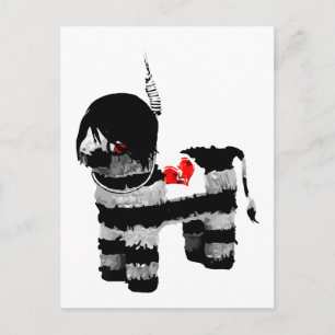 emo pinata postkarte