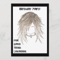 Emo Punk Einladungen zum Geburtstag