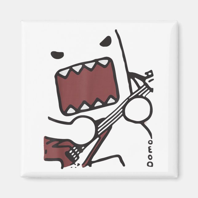 Emo Scence Guitar Domo Y2k Japanese  Magnet (Vorne)