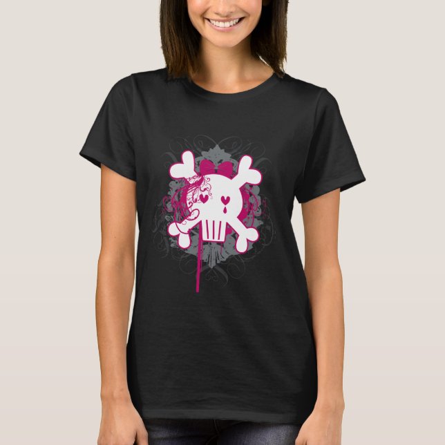 Emo SkullGirl T-Shirt (Vorderseite)