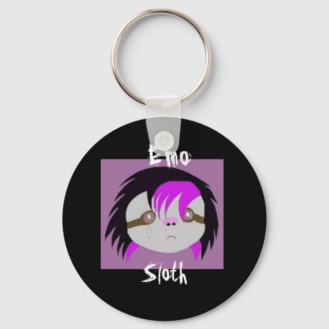 Emo Sloth Schlüsselanhänger (Vorderseite)