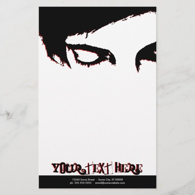 Emo-Stil Briefpapier (Vorderseite)