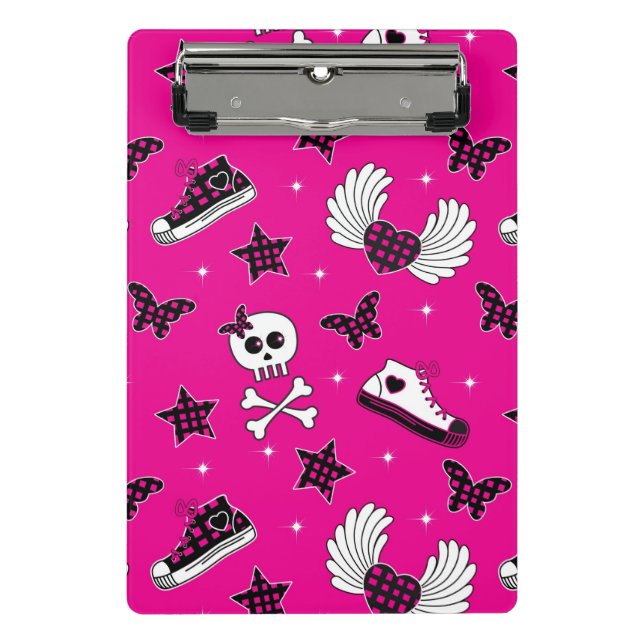 Emo Symbole Mini Klemmbrett (Vorderseite)