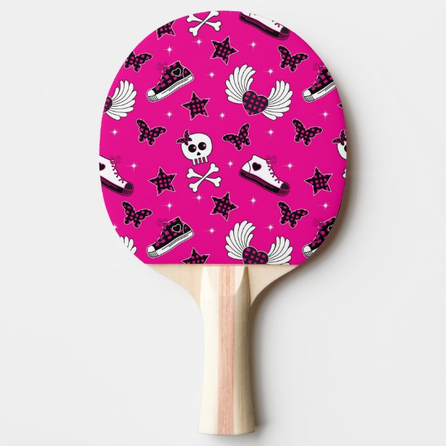 Emo Symbole Tischtennis Schläger (Vorderseite)