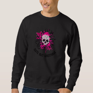 Emo und Gourmet Niedlich, aber instabil, rosa Schm Sweatshirt