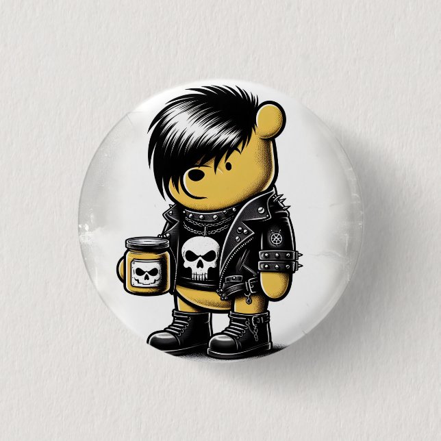 Emo Winnie the Pooh 1 Button (Vorderseite)