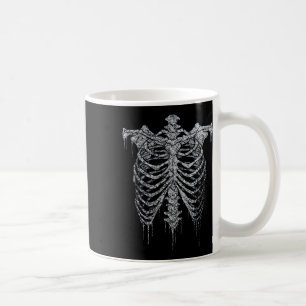 Emo Y2k Grunge ästhetische Rib Käfig Gothische Hal Kaffeetasse