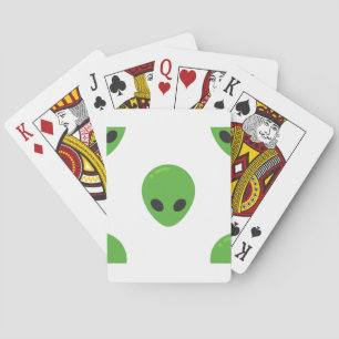Emoji-Aliens Spielkarten