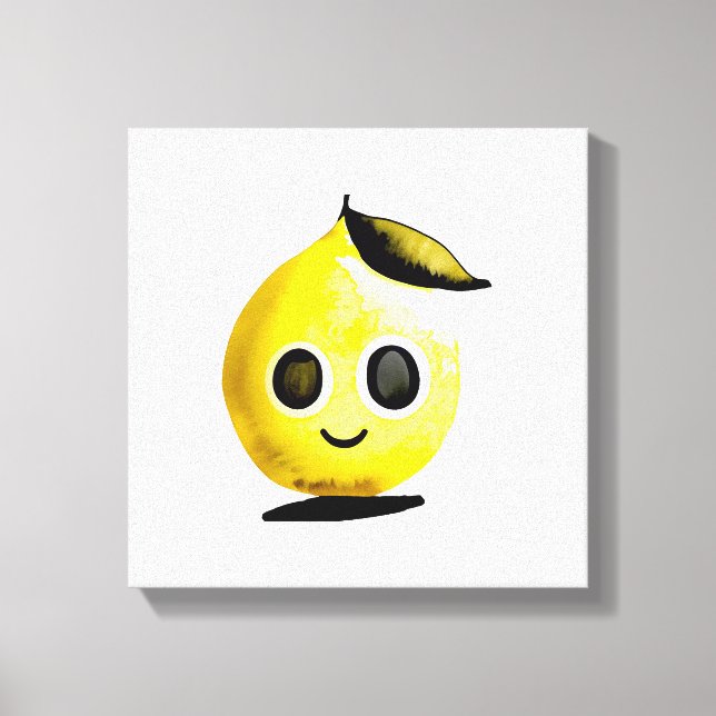Emoji Au Citron Dessiné À La Main - Impression En  (Recto)