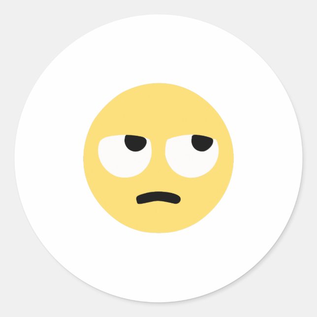 Emoji-Auge Runder Aufkleber (Vorderseite)