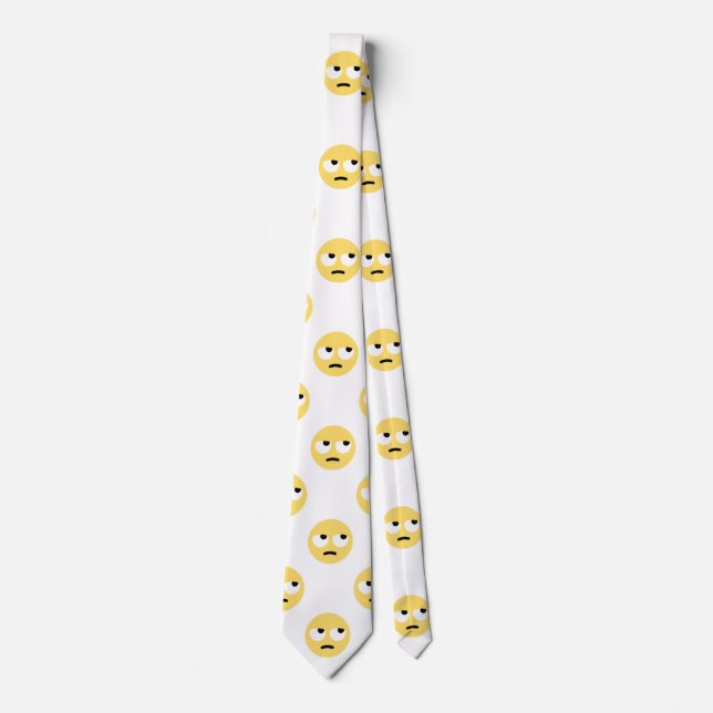Emoji Augen rollen menswees Herren Krawatte Krawat (Vorderseite)