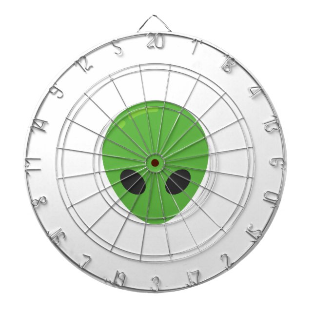 Emoji-Außerirdischen Dartscheibe (vorne)
