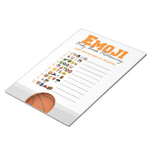 Emoji Baby Book Basketball Baby Showspiel Pack Notizblock