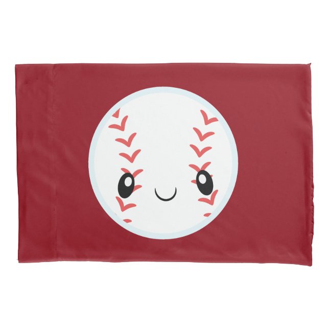 Emoji Baseball Kissenbezug (Vorderseite)