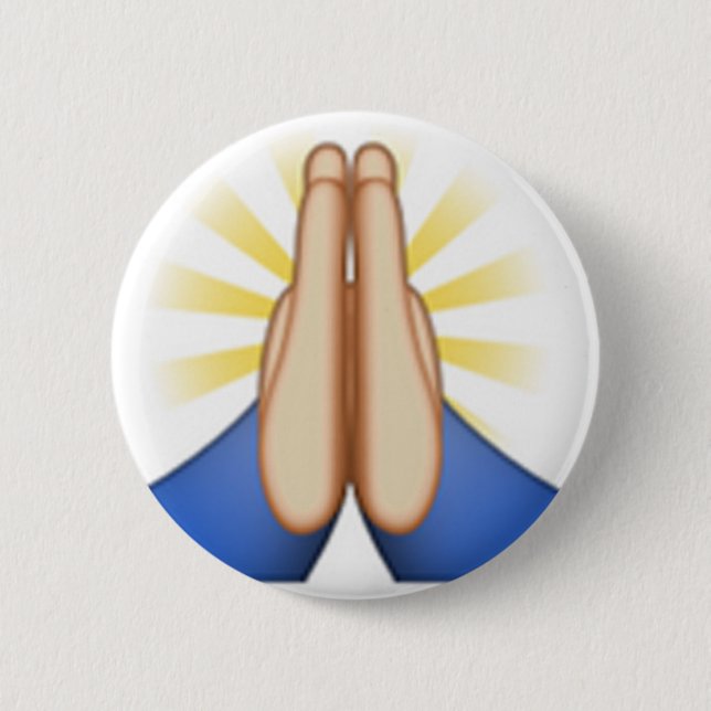 Emoji beten button (Vorderseite)
