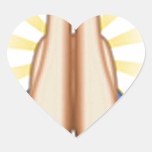 Emoji beten Herz-Aufkleber