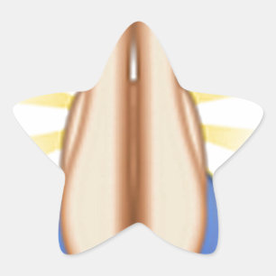Emoji beten  Stern-Aufkleber
