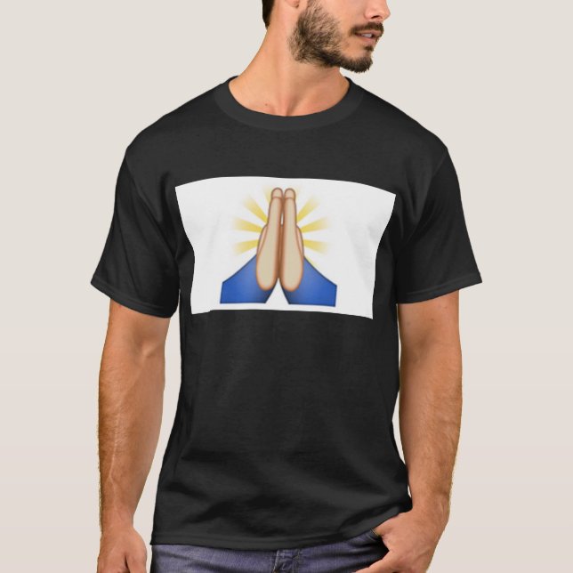 Emoji beten T-Shirt (Vorderseite)