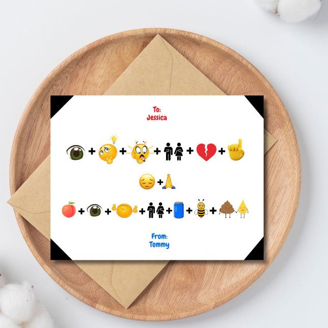 Emoji Breakcard Ankündigung (Breakups aren't fun but this breakup card is. Use it when the other person has a sense of )