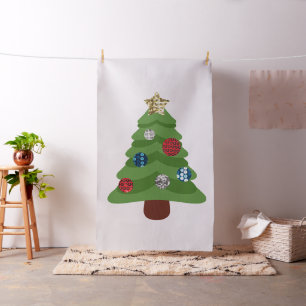 Emoji-Christmasbaum-Stoff Stoff