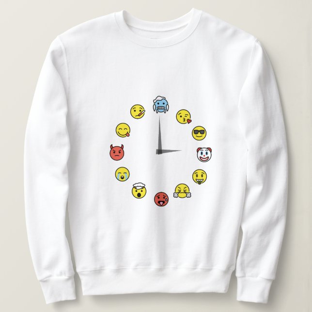 Emoji Clock Sweatshirt (Design vorne)