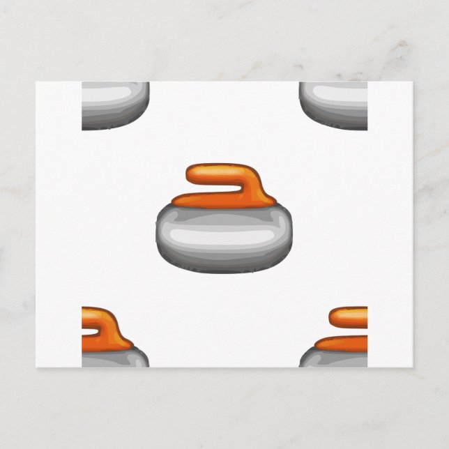 Emoji Curling Stone Postkarte (Vorderseite)