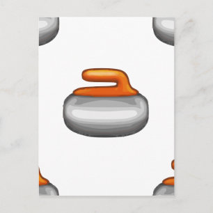 Emoji Curling Stone Postkarte