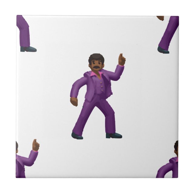 Emoji Dancing Man Fliese (Vorderseite)