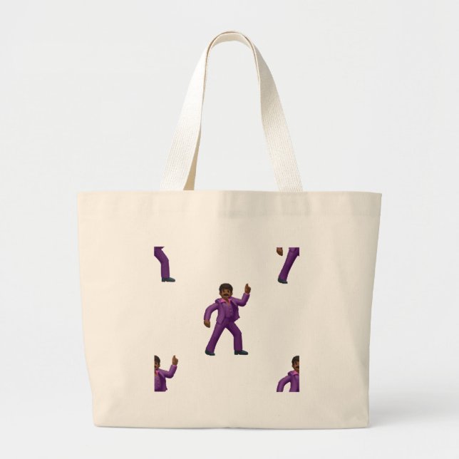 Emoji Dancing Man Jumbo Stoffbeutel (Vorne)